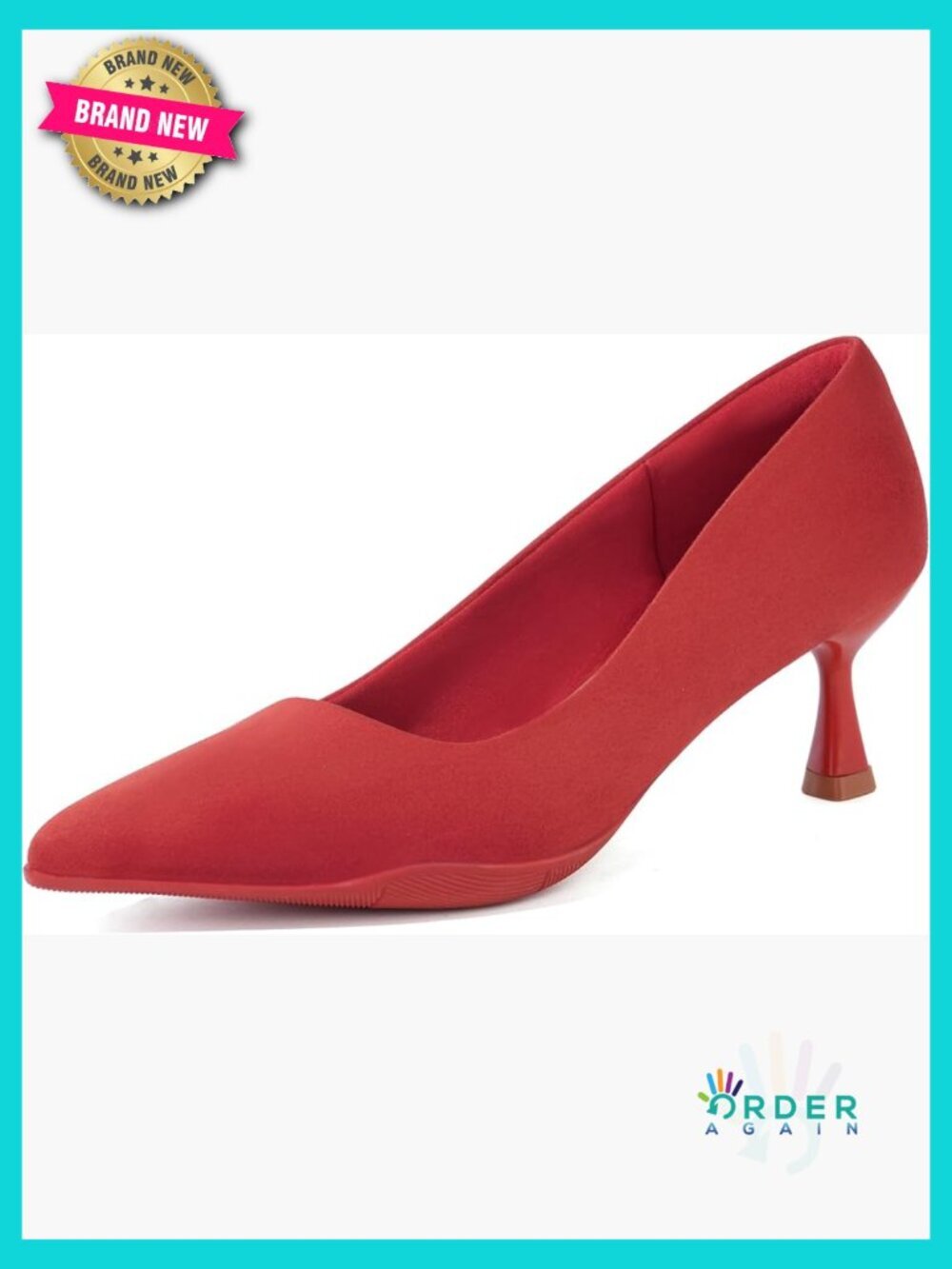 Women's Pumps Medium Heel Work Shoes Comfortable Cushioned Insole Dressy